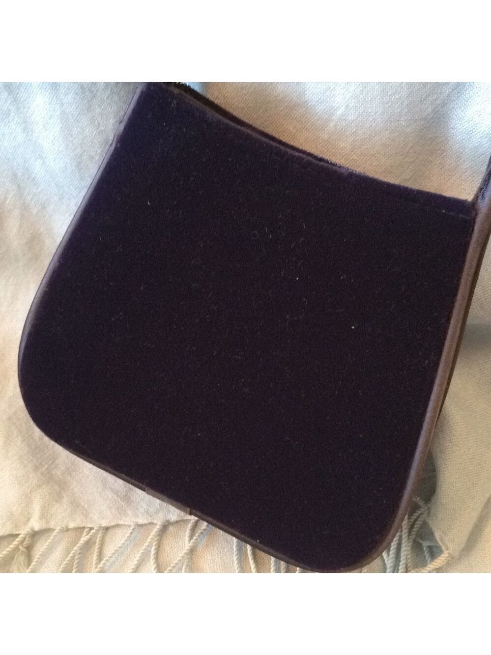 Vintage Midnight blue evening bag with iridescent beads formal special occasion - Picture 3 of 5